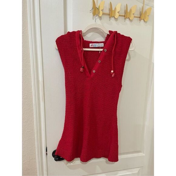 Free People Beach NWOT Ainsley Sweater Mini Heart Eyes size XS - Picture 3 of 6